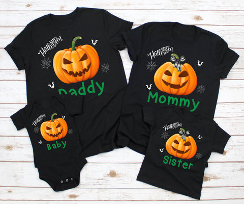 Halloween Pumpkin Family Shirts