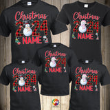 Christmas Snowman Family Shirts