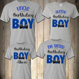 Birthday Boy Family Shirts