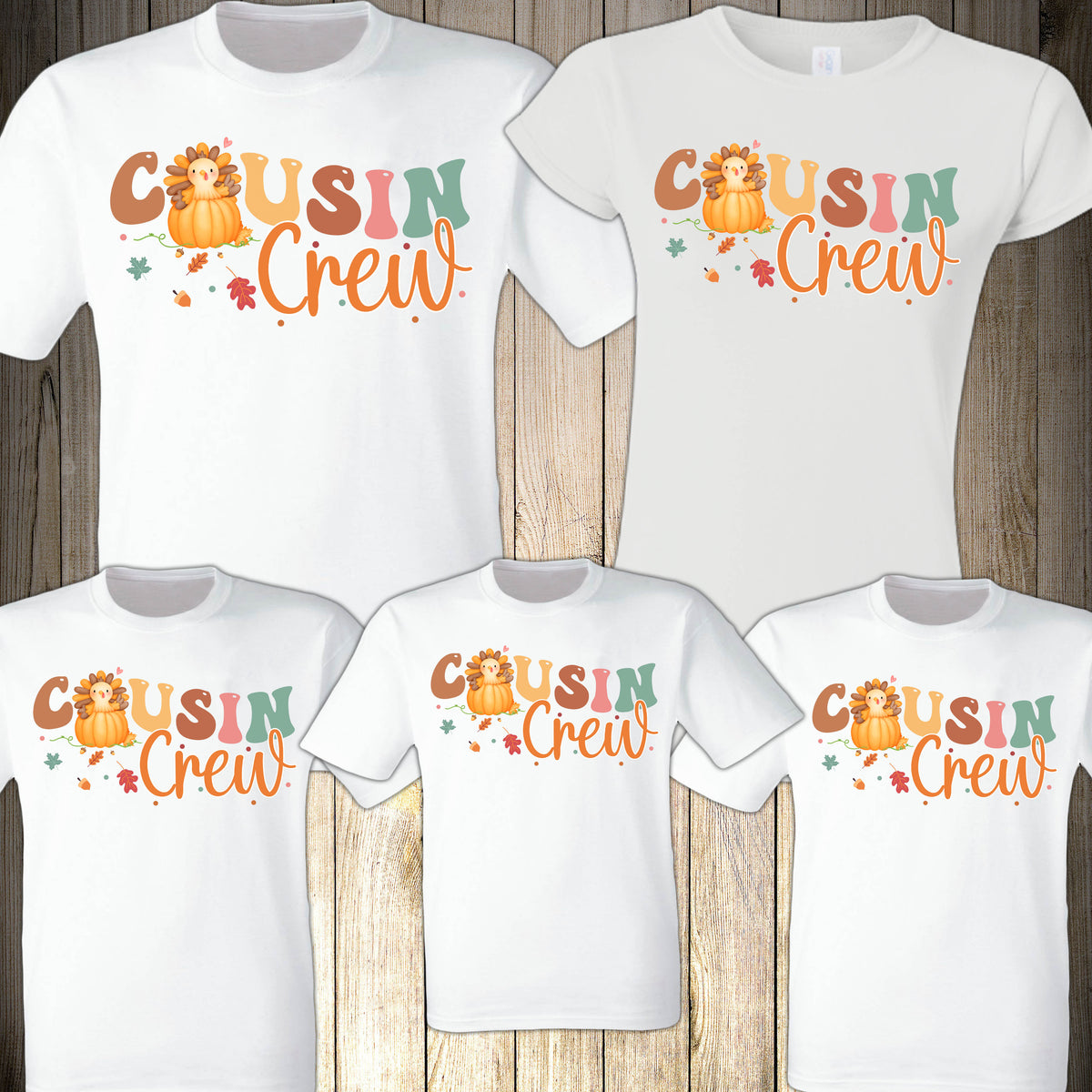 Cousin Crew Thanksgiving Shirts X Graphics Shirts