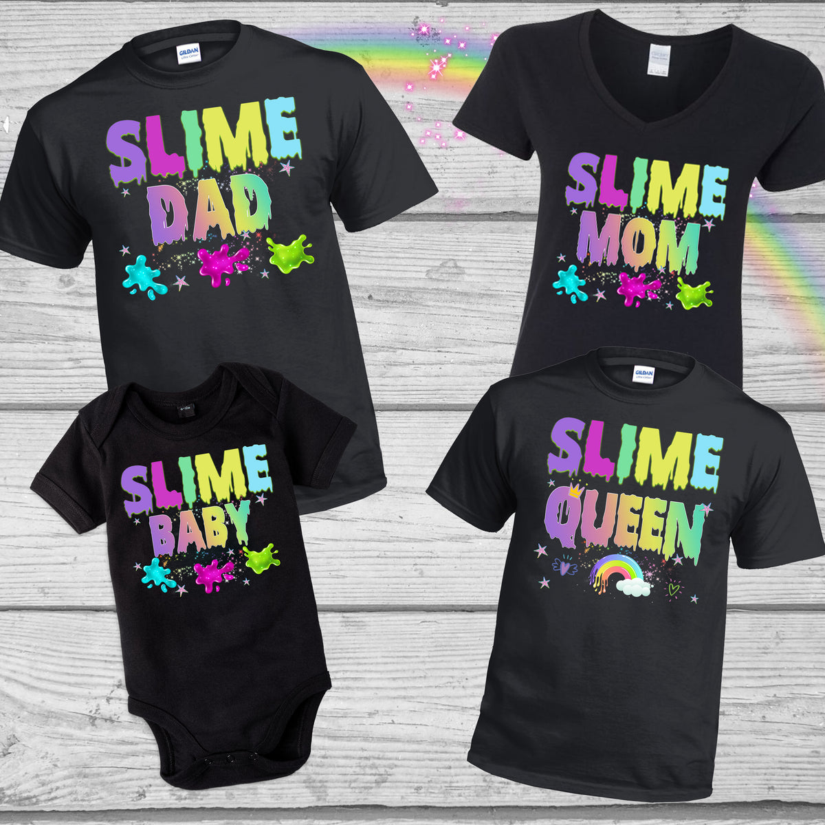 Slime Family Shirts Slime Birthday Shirt Birthday Girl X Graphics