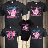 Ballerina Birthday Girl Ballet Girl Birthday Party Custom Birthday Ballerina Shirt Matching Family Ballerina Birthday Shirt Princess Girl