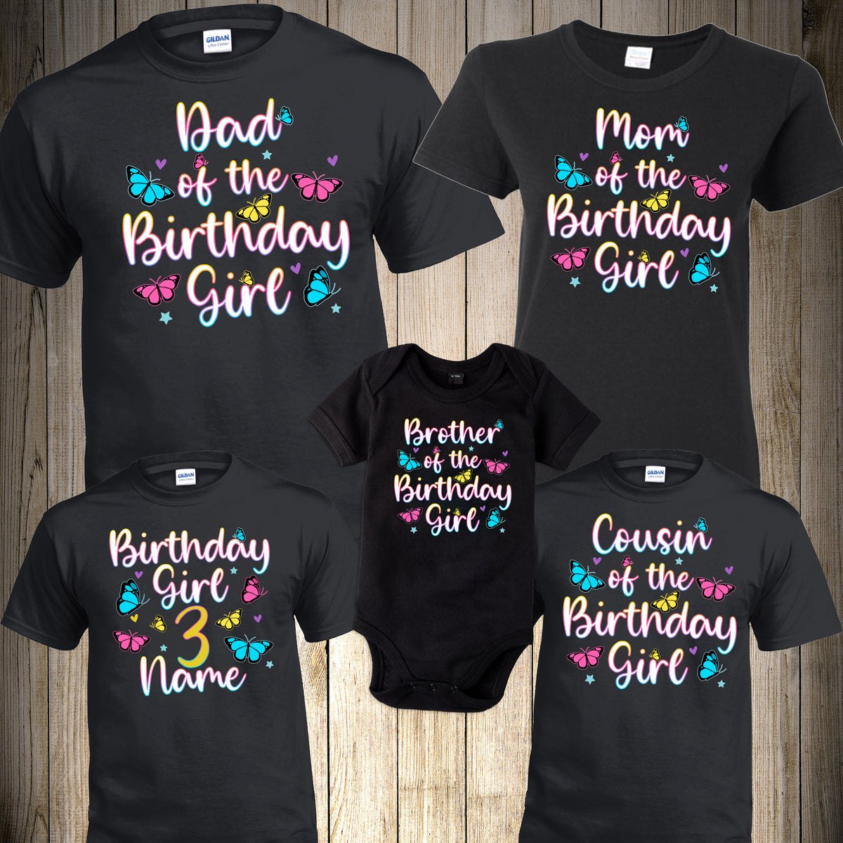 Butterflies Birthday Shirts