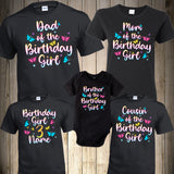 Butterflies Family Birthday Shirts Butterflies Shirt Butterfly Birthday Shirt Baby Matching Birthday Shirts Butterfly Party