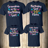 Butterflies Family Birthday Shirts Butterflies Shirt Butterfly Birthday Shirt Baby Matching Birthday Shirts Butterfly Party
