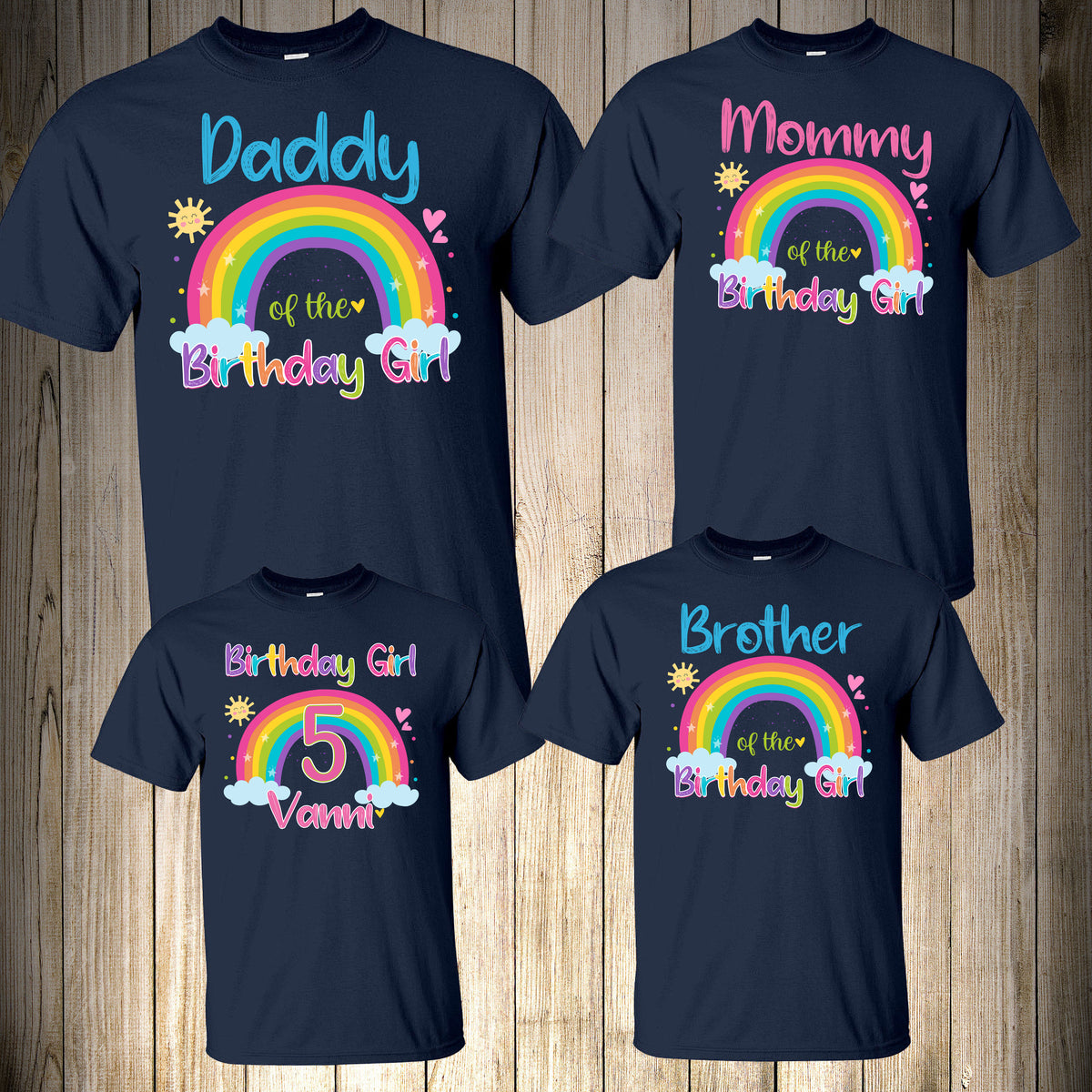 Rainbow Birthday Shirt X Graphics