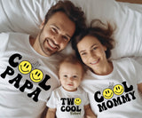 Two Cool Matching Family Birthday Shirts 2nd Birthday Shirt Two Cool Smiley Face Birthday Shirts 2nd Birthday Boy Outfit Mom Dad Sister Two