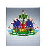 Haiti Coat of Arms, Haiti Flag, Port-au-Prince, Caribbean , sticker, car. truck, suv, L'UNION FAIT LA FORCE sticker, 