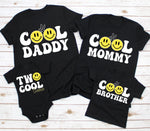 Two Cool Matching Family Birthday Shirts 2nd Birthday Shirt Two Cool Smiley Face Birthday Shirts 2nd Birthday Boy Outfit Mom Dad Sister Two