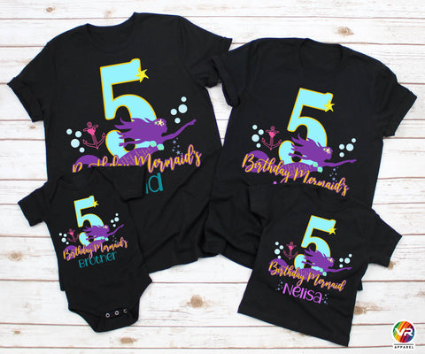 Mermaid Family Shirts