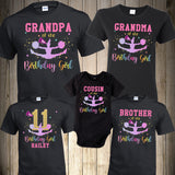 Cheerleader Birthday Shirt Personalized Cheer Leader Birthday Party Birthday Family Shirts Matching Personalized Birthday Shirt Pink Girl