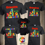 Building Block Birthday Shirt Family Birthday Boy Personalized Building Block Construction Brick Birthday Shirt Custom Personalized