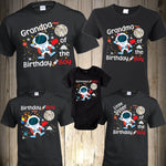 Astronaut Family Shirts Planets Birthday Shirt Birthday Boy Birthday Girl Matching Custom Personalized Mom Dad Astronaut Party Moon Mars