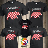 Family Christmas Shirts, Family Bear Buffalo Plaid, Christmas Family Matching, Matching Christmas Shirts, Family Shirt Matching Bear Family