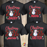 Christmas Snowman Family Shirts