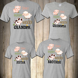 Farm 2nd Birthday Shirt, Cluck Oink Baa Moo I'm Two Birthday Shirt, Barnyard Farm Birthday, Barn Animals Matching Family Shirts, Two years, Custom, Personalized