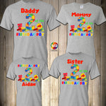 Building Block Birthday Shirt Family Birthday Boy Personalized Building Block Construction Brick Birthday Shirt Custom Personalized
