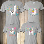 Llama Birthday Girl Shirt for Family