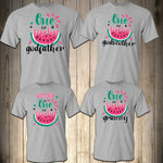 Melon Family Shirts Melon Birthday Girl Party One in a Melon Dad Mom Pink Birthday Summer Matching Custom Personalized Watermelon Cute