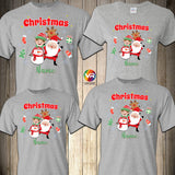 Santa and Friends Christmas Family Shirts