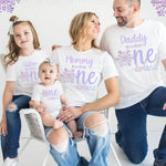 Winter ONEderland Birthday Shirts, Family snowflake birthday shirts, Pink and Silver Snowflake Birthday Shirts, Winter Onederland Theme