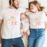 One Daisy Girl Birthday Shirt , One Birthday Matching Shirts , First Birthday Family Matching Shirt , First Birthday Party Outfit, Flower, Cute, Pink