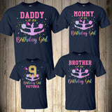 Cheerleader Birthday Shirt Personalized Cheer Leader Birthday Party Birthday Family Shirts Matching Personalized Birthday Shirt Pink Girl