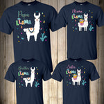 Llama Birthday Girl Shirt for Family