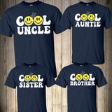 Two Cool Matching Family Birthday Shirts 2nd Birthday Shirt Two Cool Smiley Face Birthday Shirts 2nd Birthday Boy Outfit Mom Dad Sister Two