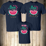 Melon Family Shirts Melon Birthday Girl Party One in a Melon Dad Mom Pink Birthday Summer Matching Custom Personalized Watermelon Cute
