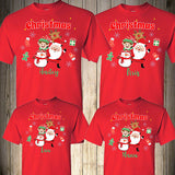 Santa and Friends Christmas Family Shirts