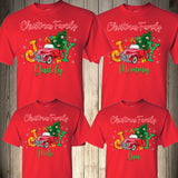 Vintage Truck Christmas Family Shirts