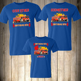 Fireman Family Shirts Firefighter Birthday Fireman Birthday Boy Matching Custom Personalized Mom Dad Family Shirts Fire Fireman Party Fire