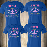 Cheerleader Birthday Shirt Personalized Cheer Leader Birthday Party Birthday Family Shirts Matching Personalized Birthday Shirt Pink Girl