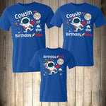 Astronaut Family Shirts Planets Birthday Shirt Birthday Boy Birthday Girl Matching Custom Personalized Mom Dad Astronaut Party Moon Mars