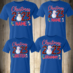 hristmas Family Shirts Christmas Shirts for Family Christmas Matching Custom Personalized Christmas Squad Merry Christmas Shirts Snowman