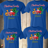 Vintage Truck Christmas Family Shirts