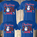 Christmas Snowman Family Shirts