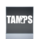 Tamps Mexico White Vinyl Sticker Tamaulipas
