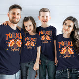 Thanksgiving Family Shirts Turkey Matching Family Custom Personalized Thanksgiving Shirts Gooble Gobble Pumpkin pie Turkey Reunion Familiar