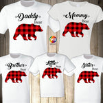 Family Christmas Shirts, Family Bear Buffalo Plaid, Christmas Family Matching, Matching Christmas Shirts, Family Shirt Matching Bear Family