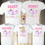 Cheerleader Birthday Shirt Personalized Cheer Leader Birthday Party Birthday Family Shirts Matching Personalized Birthday Shirt Pink Girl