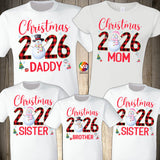 Christmas Snowman Family Shirts