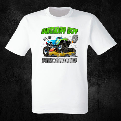 Monster Truck Birthday Shirt 06 Monster Truck Family Shirts - X Graphics Shirts