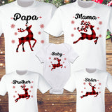 Reindeer Christmas Matching Family Shirts - X Graphics Shirts