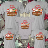 Elf Friends Matching Christmas Family Shirts - X Graphics Shirts