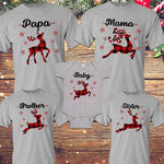 Reindeer Christmas Matching Family Shirts - X Graphics Shirts
