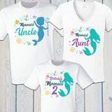 Mermaid Family Shirts - X Graphics Shirts