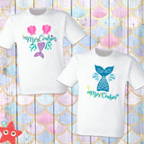 Mermaid Birthday Shirt - X Graphics Shirts