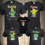 Birthday Family Shirts Matching Cactus Birthday Party Personalized Custom Family Shirts   | X Graphics Shirts
